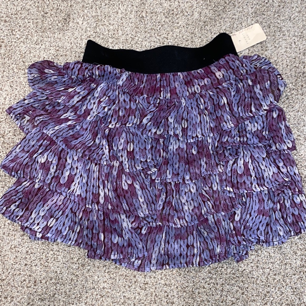 New forever 21 tired sequin print mini skirt